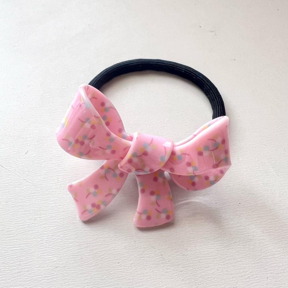(New)Hair tie with plastic ribbon